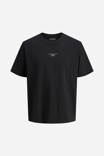 Jack & Jones JJKENJI TEE SS CREW NECK - Black 